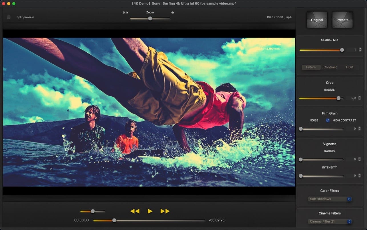 Cinematic Video Effects for Mac v1.4 视频电影效果插图1