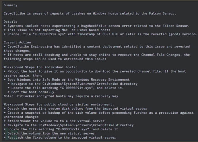 CrowdStrike导致大规模系统崩溃事件的技术分析 ———— 暨对“猎鹰折羽”的沉思插图