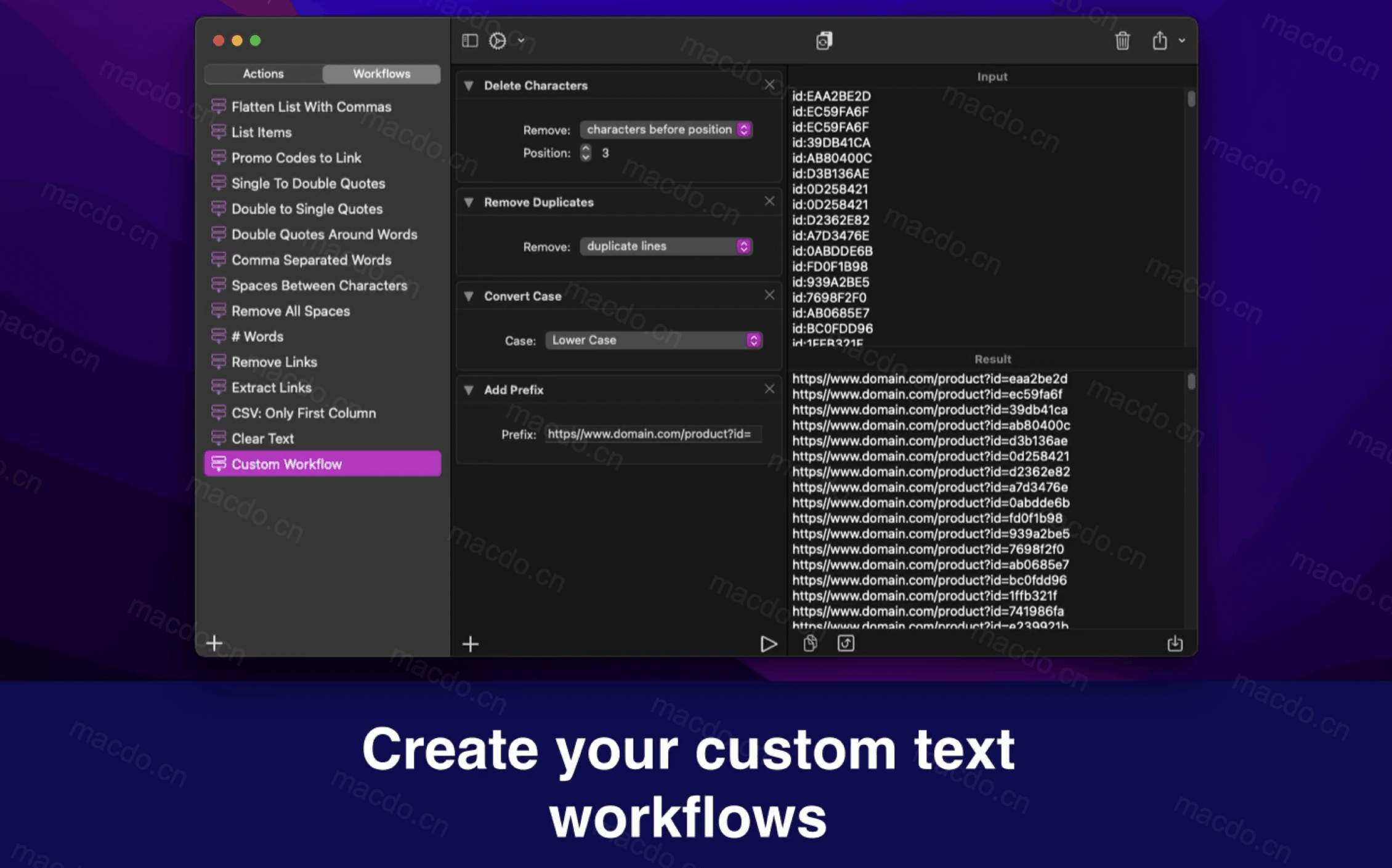 Text Workflow for Mac v1.8.5 文本自动化插图2