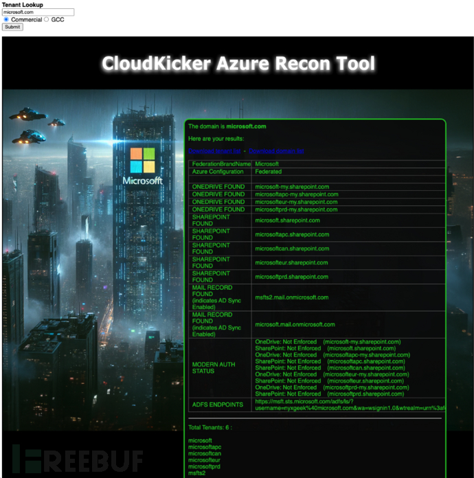 Cloudkicker：一款自托管 Azure OSINT 工具插图1