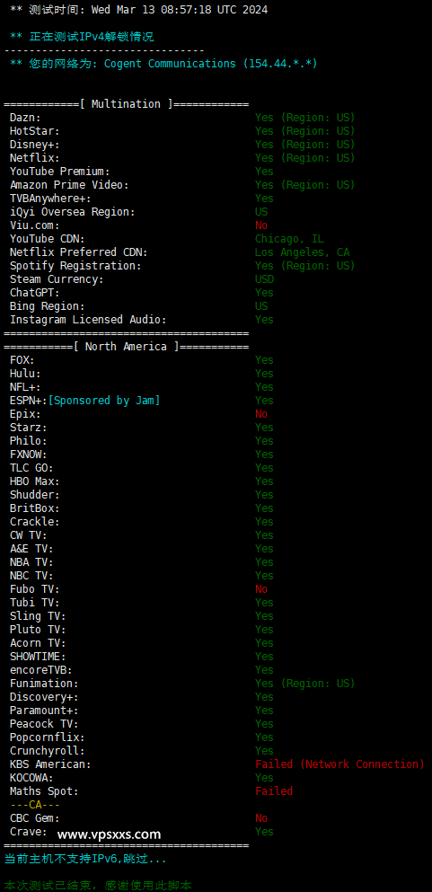 OneTechCloud美西9929双ISP VPS测评：美国原生住宅IP解锁能力强，IP纯净三网回程AS9929优化线路插图11