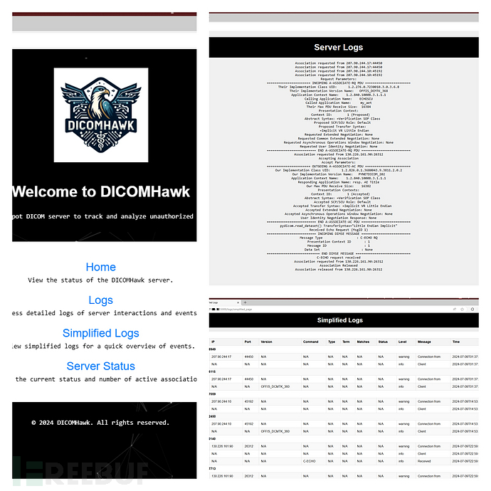 DICOMHawk：用于检测和记录未经授权访问尝试的蜜罐系统插图1