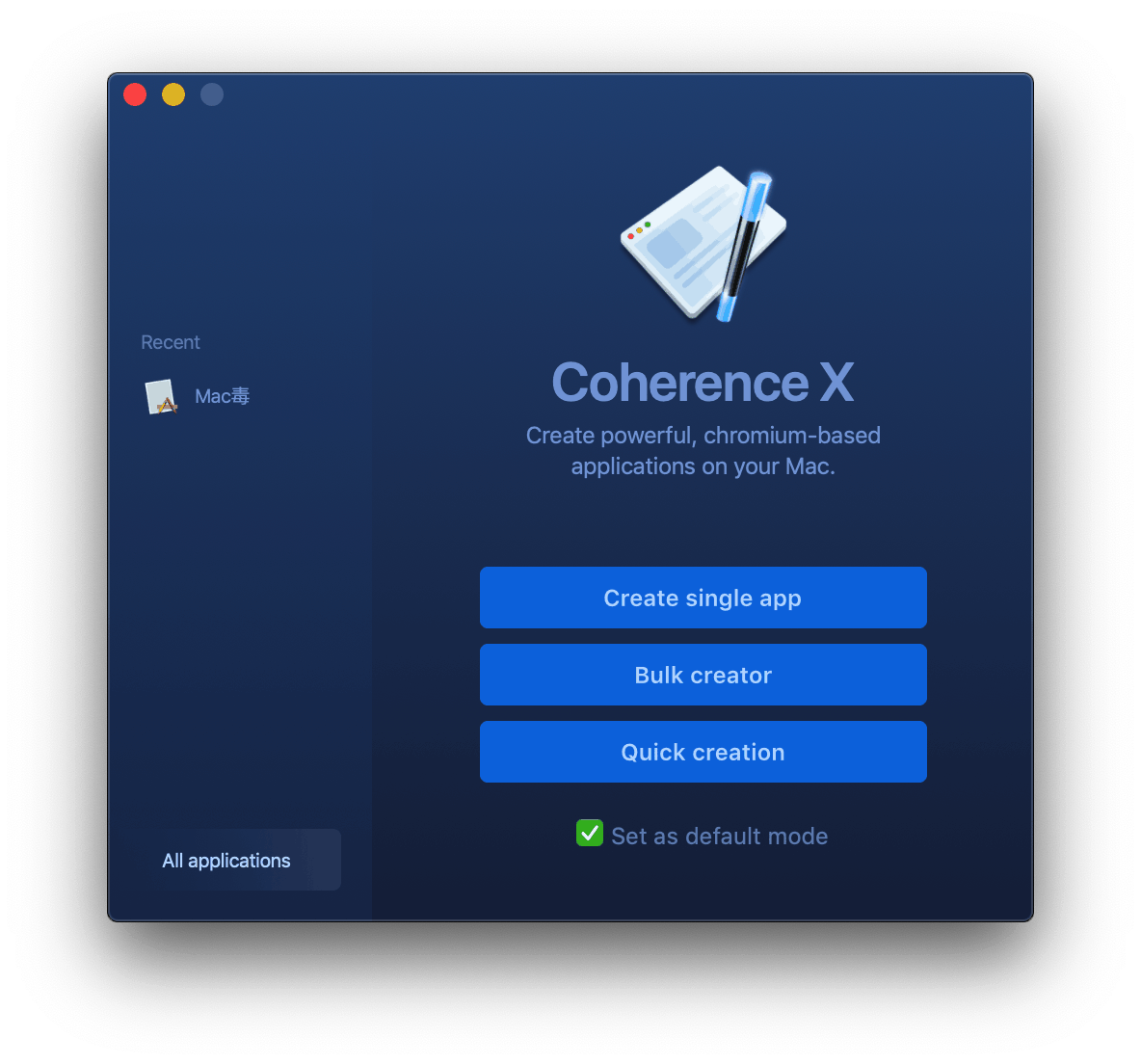 Coherence X for Mac v4.5.2 网页转换应用程序工具插图1