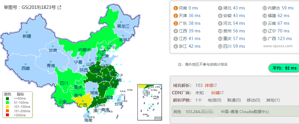 LOCVPS香港荃湾MG VPS测评：香港原生IP看视频9万+，电信CN2三网直连回程强制CMI优化线路插图2