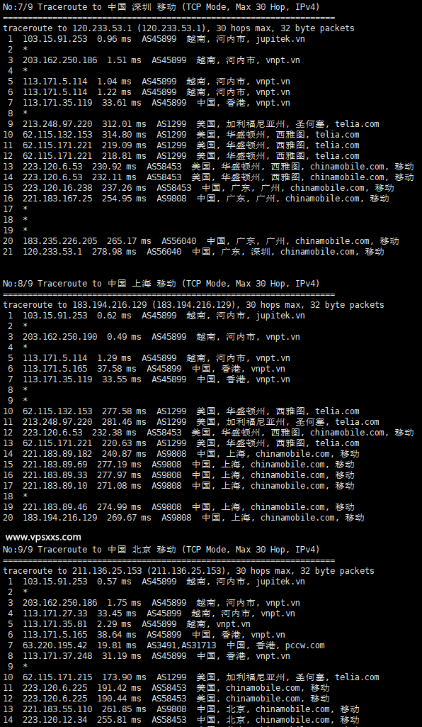 TotHost越南VNPT线路ISP IP VPS测评：越南ISP住宅原生IP，电信联通往返直连，Tiktok短视频外贸必备插图7