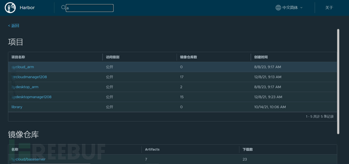 复现CVE-2022-46463（Harbor存在未授权访问漏洞）插图2