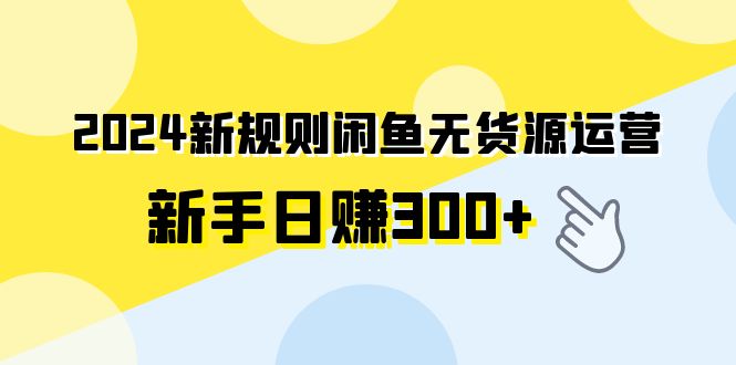 2024新规则闲鱼无货源运营新手日赚300+插图