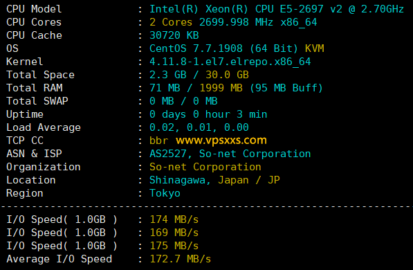 Tokyonline索尼通讯日本VPS测评：双ISP日本住宅IP，三网往返直连延迟低，看视频14万+速度插图