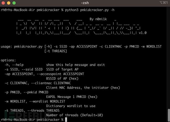 如何使用PMKIDCracker对包含PMKID值的WPA2密码执行安全测试插图2