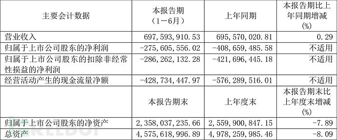 安恒信息2024半年报：营收6.98亿元，亏损2.76亿插图1