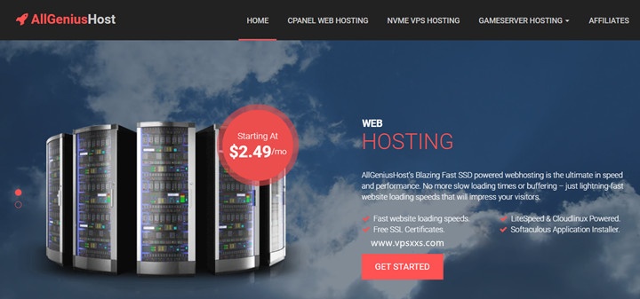 AllGeniusHost法国/加拿大VPS：1核2G/25GB NVMe/无限流量/5.99美元/月，可选Windows插图