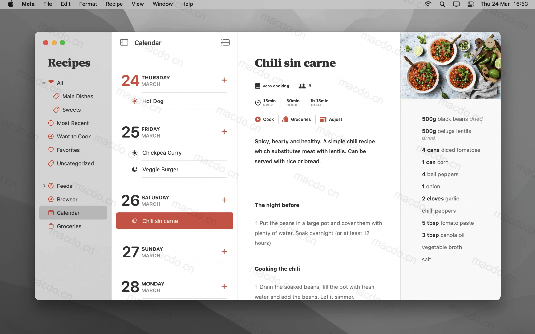 Mela for Mac v1.4.4 食谱管理器插图4