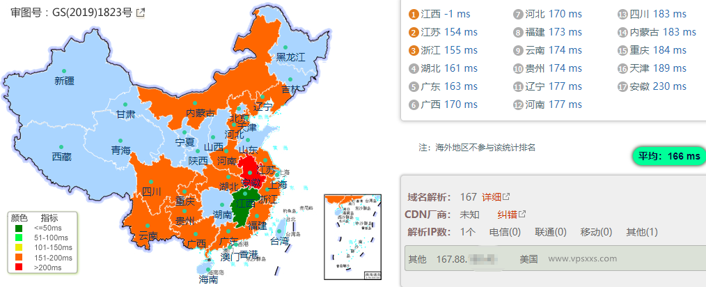 LOCVPS美国VPS测评：三网往返直连延迟超低，加拿大原生IP看视频8万+速度，内存大适合建站插图2