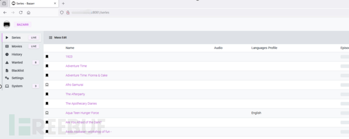 Bazarr – 智能字幕管理大师目录遍历漏洞(CVE-2024-40348)插图1