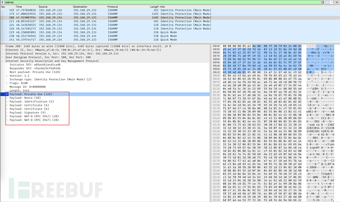密评 | IPSec流量包分析以及对各个消息的手工解析插图19