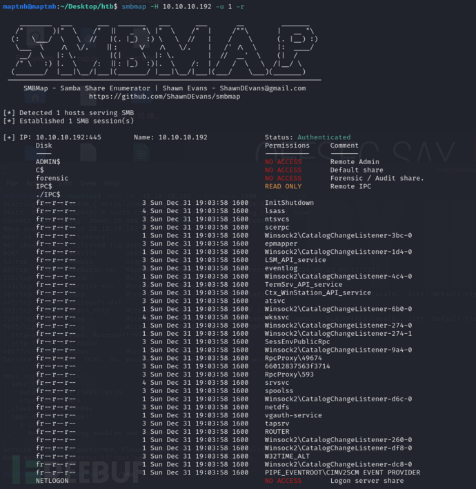 Blackfield AD域+SMB+AS-REP+bloodhound+SRPC密码重置+内存取证…插图