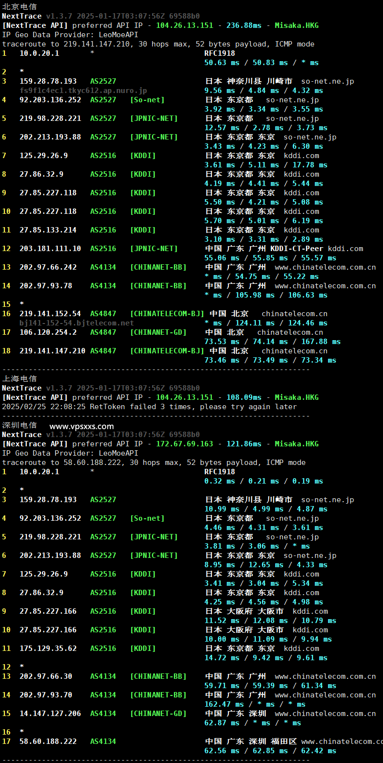 Tokyonline索尼通讯日本VPS测评：双ISP日本住宅IP，三网往返直连延迟低，看视频14万+速度插图4