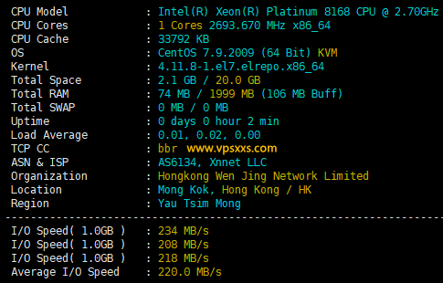 LOCVPS香港荃湾MG VPS测评：香港原生IP看视频9万+，电信CN2三网直连回程强制CMI优化线路插图