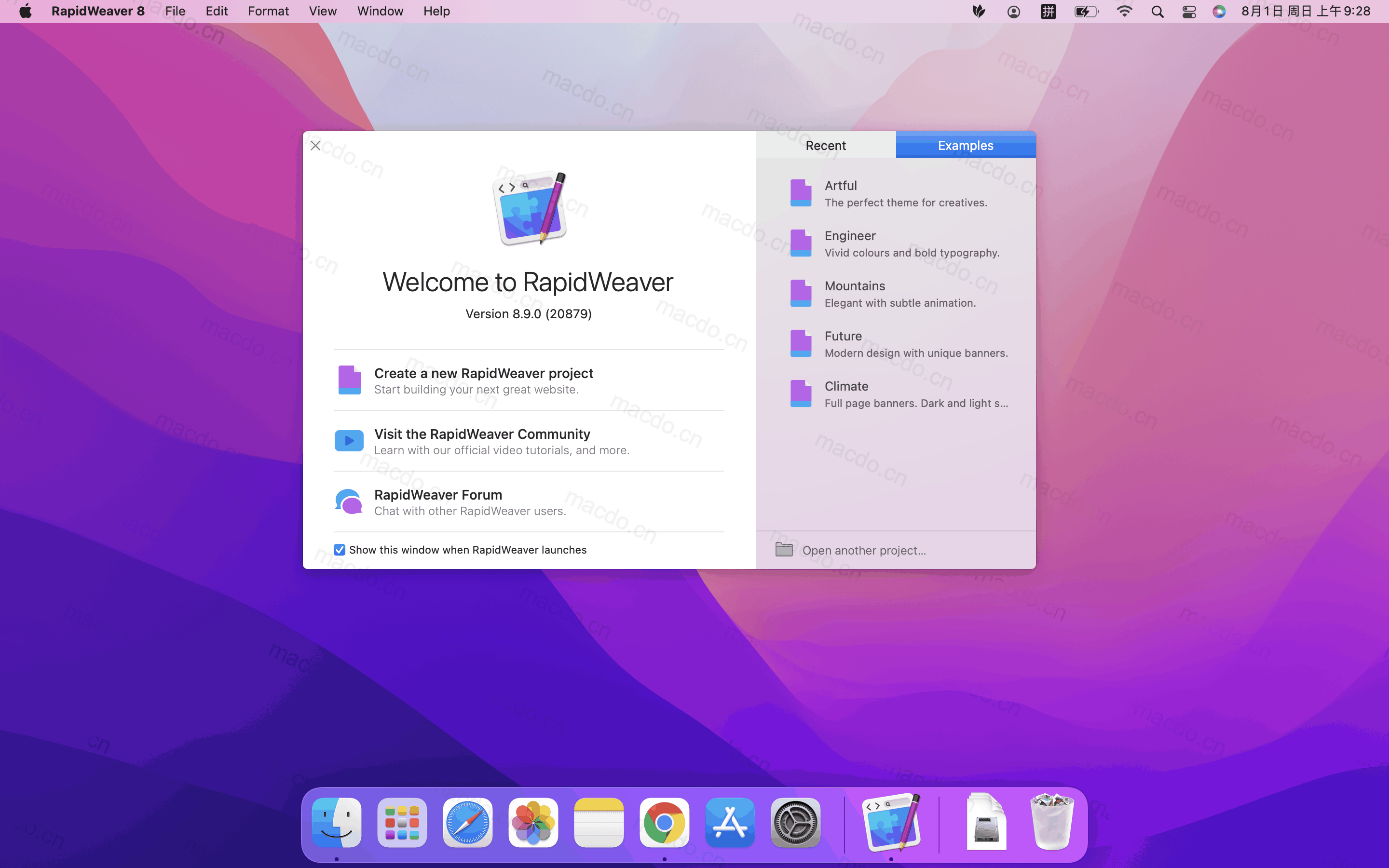 RapidWeaver for Mac v9.2.0 超便捷网页开发工具插图1