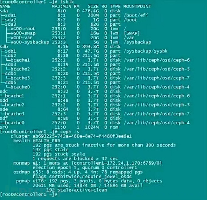 Ceph分布式存储服务器数据恢复 | 基于KVM虚拟化Openstack平台Ceph配置文件误删案例插图3