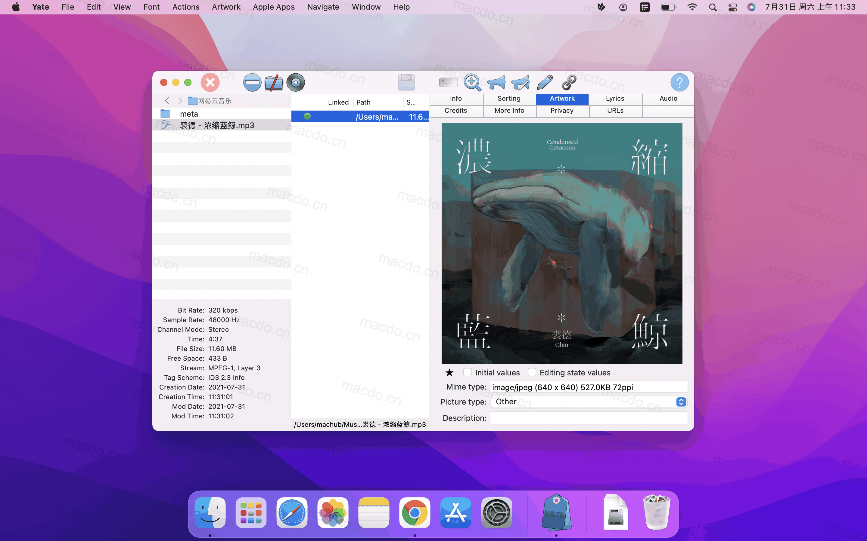 Yate for Mac v6.19 音乐标签编辑管理工具插图1