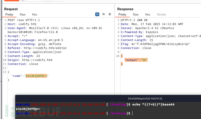 [Meachines] [Easy] Codify Express-Nodejs-Vm2-Bypass-RCE+SH == * Bypass权限提升插图1