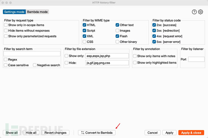 深入解析：全面掌握BurpSuite Bambda过滤模式插图1