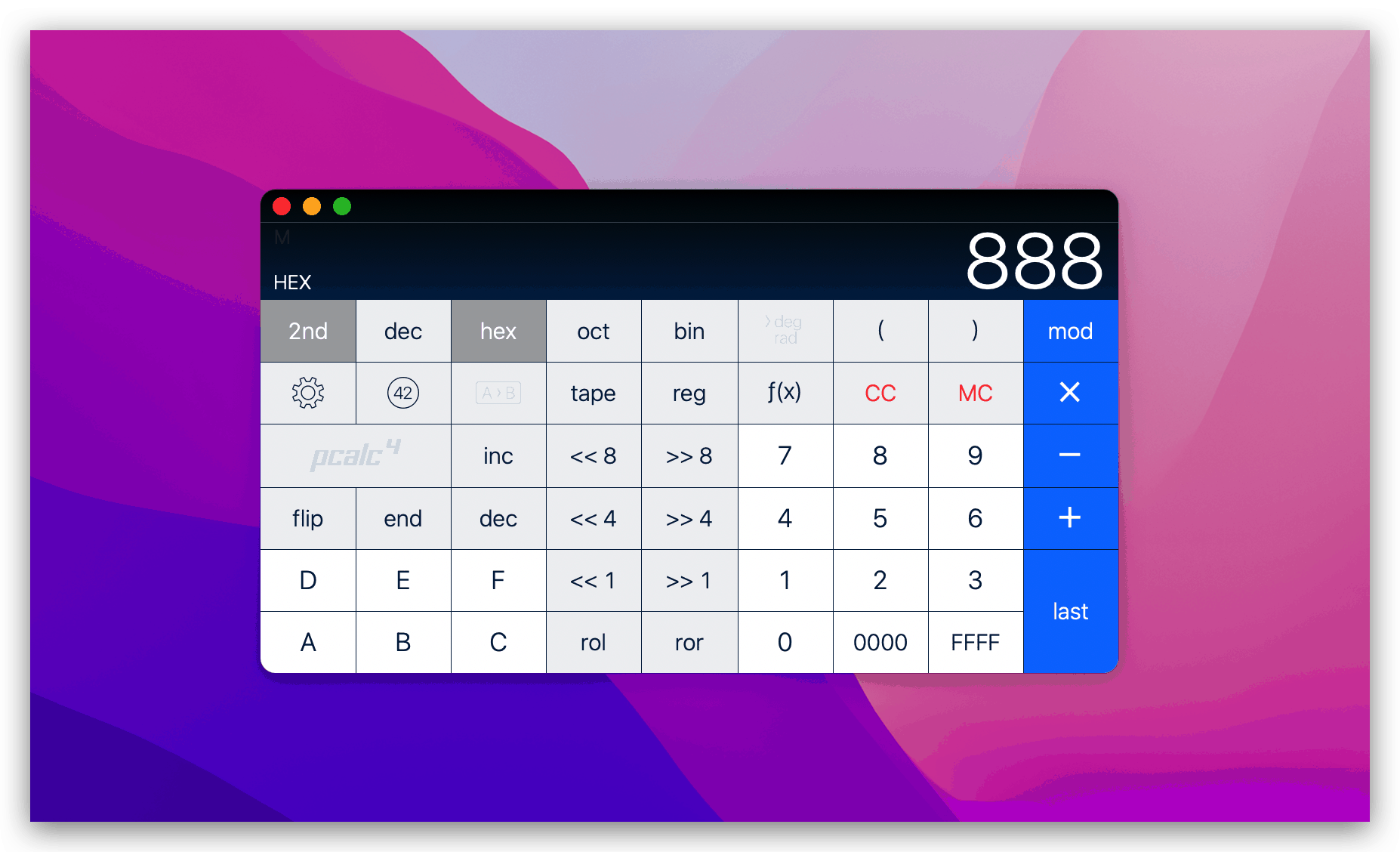 PCalc for Mac v4.9.3 科学计算器插图1