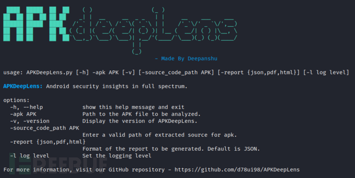 APKDeepLens：一款针对Android应用程序的安全扫描工具插图1