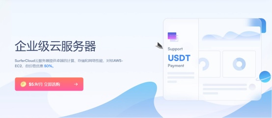 SurferCloud:新用户最高送$100,轻量云VPS全球同价$1/月起,云服务器低至$5.9/月,有Windows系统,可USDT付款插图4