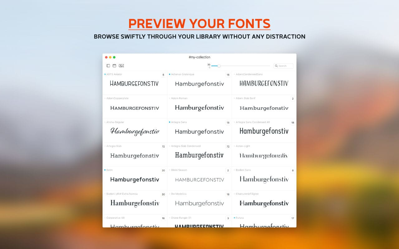 Typeface for Mac v3.6.0 字体管理软件插图1