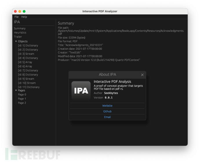 IPA：一款交互式PDF安全分析与审计工具插图1