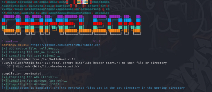 Chameleon(变色龙) 跨平台编译C文件，并一次性生成多个平台的可执行文件插图5