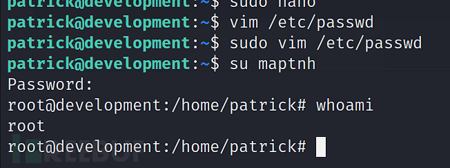 [Vulnhub] devt-improved slog_users+vim权限提升+nano权限提…插图20
