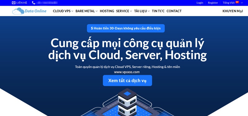 DataOnline越南VPS六折：122元/年，虚拟主机5折，支持支付宝/Paypal，免费虚拟主机插图