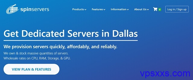 spinservers美国VPS五折：6美元/月起，达拉斯/圣何塞机房，支持支付宝/微信支付/Paypal插图
