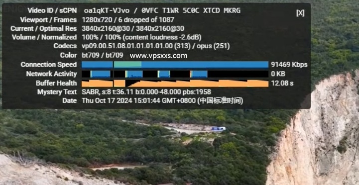 LOCVPS香港荃湾MG VPS测评：香港原生IP看视频9万+，电信CN2三网直连回程强制CMI优化线路插图12