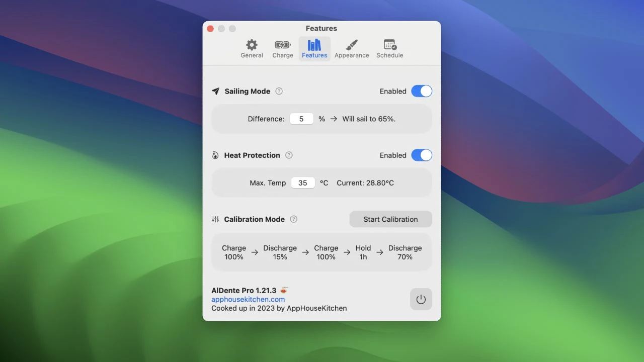 AlDente Pro for Mac v1.25.2 电池管家插图1