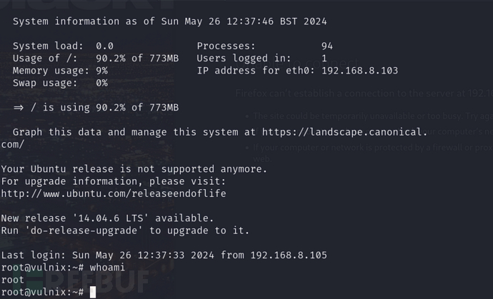 [Vulnhub]Vulnix 通过NFS挂载+SSH公钥免密登录权限提升插图12