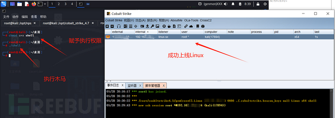 内网安全-隧道搭建&穿透上线&内网渗透-Linux上线-cs上线Linux主机插图35