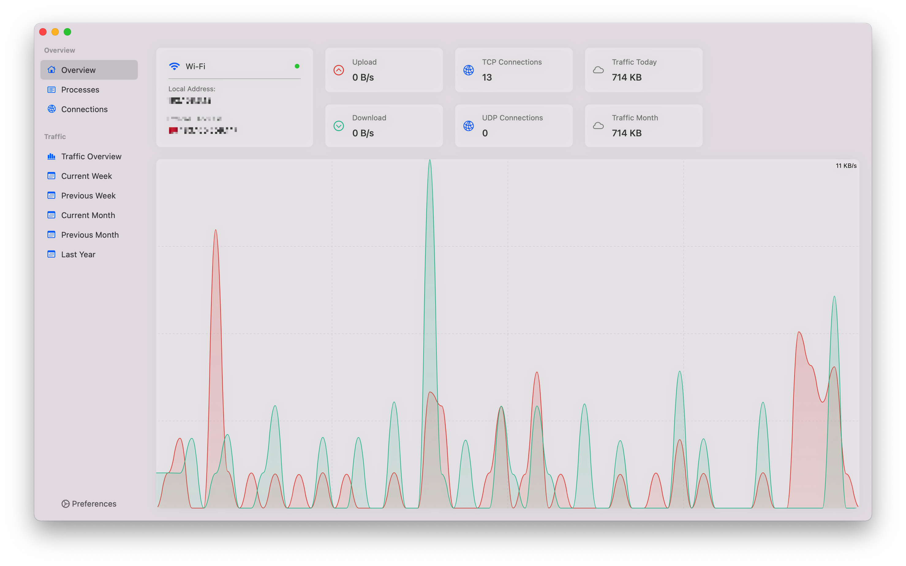 NetWorker Pro for Mac v8.7.0 菜单栏网速监测显示工具插图2