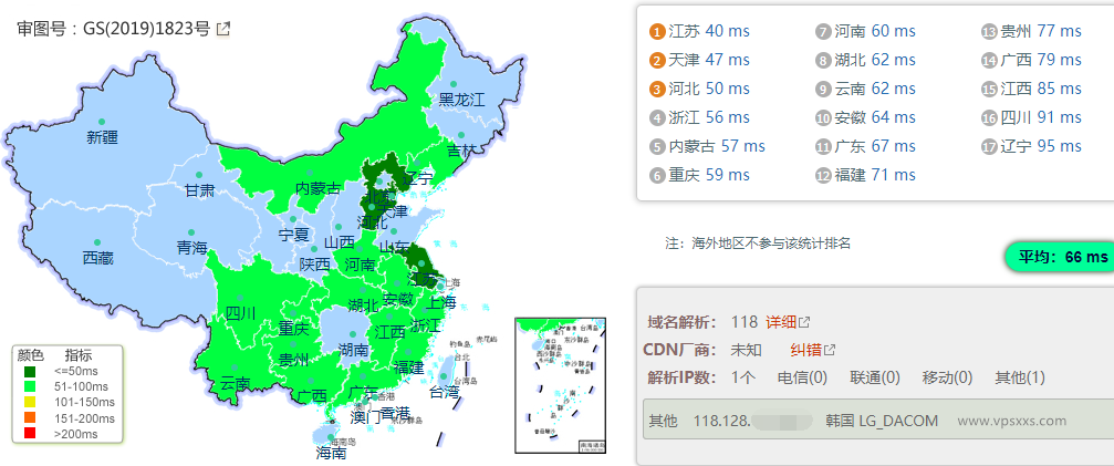 zlidc韩国原生IP VPS测评：跑满带宽看视频17万+速度，往返电信CN2 GIA联通4837移动CMI三网优化线路插图2