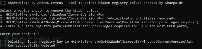 网络攻击者利用改良版SharpHide工具创建隐藏注册表，检测难度大增插图3