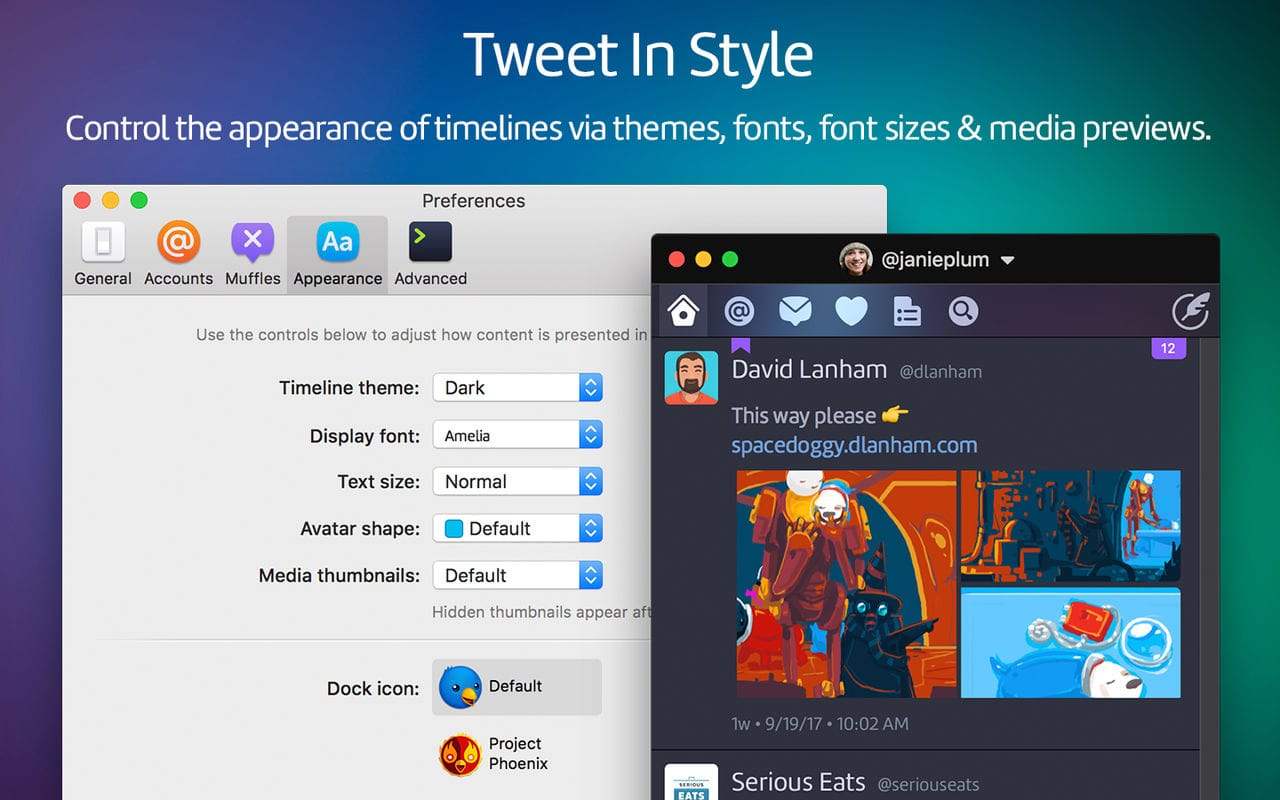 Twitterrific for Mac v5.4.8 老牌 Twitter 客户端插图1