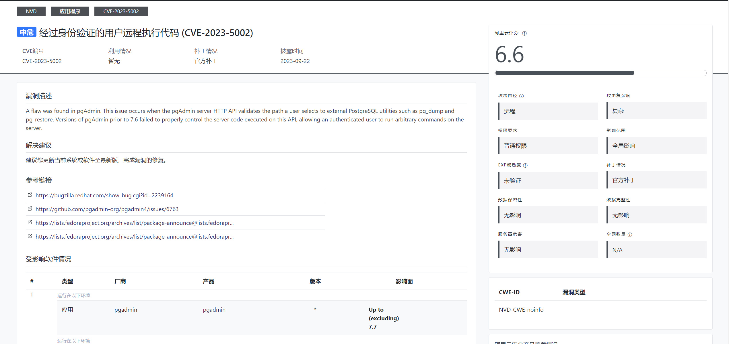 pgAdmin后台命令执行漏洞（CVE-2023-5002）插图