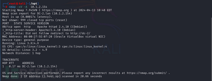 Vulnhub靶机 DC-2 打靶 渗透详细过程插图3