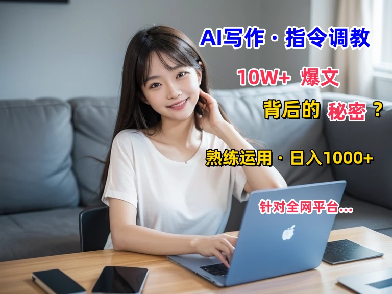 AI写作指令：10W+爆文的秘密，学会后，日入1000+插图