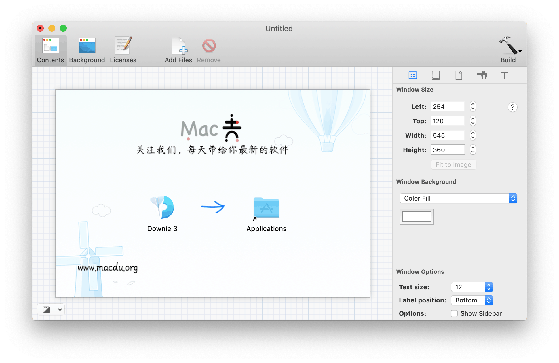 DMG Canvas for Mac v4.0.5 快速dmg打包软件插图1