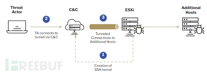 勒索软件利用隐秘SSH隧道攻击ESXi系统，实现C2通信插图1